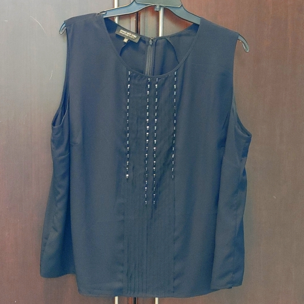 Jones New York Navy Blouse Size 24W